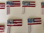 American Flag with Sticks