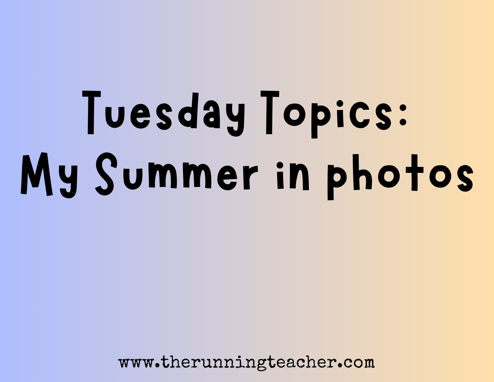 Tuesday Topics